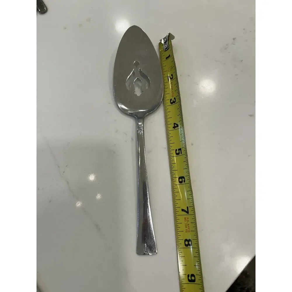 Vtg Wm Rogers Stainless IS Flatware Pie Cake Server Wedding Holiday USA‎ MCM